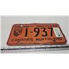 Image 2 : NWT license plate - 1-937 - tag 1969
