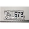 Image 1 : 1976 Yukon license plate - L679