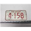 Image 1 : 1973 Saskatchewan small license plate - 4-158