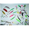 Image 2 : Assortment of 65, mostly ice fishing lures, spoons, wire worms, etc.