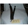 Image 1 : Barber strop, for straight razor - 25"L Stopping 18" to 20", 2 leather strops w/ leather handle c/w 