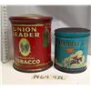 Image 1 : 2 old tins Kentucky club & union leader Tabacco