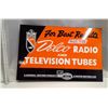 Image 1 : GM Delco metal radio & television tubes flange sign