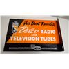 Image 2 : GM Delco metal radio & television tubes flange sign
