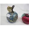 Image 2 : 2  Blue and Red Artist Signed Apples