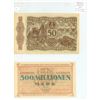 Image 1 : Germany. Lot of 2 Notgeld from the city of Duisburg. 1923 50 Million Mark & 1923 500 Million Mark. A