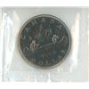 Image 1 : 1968 No Island Nickel Dollar. Still housed in its original Royal Canadian Mint packaging. BU. Scarce