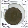 Image 1 : Great Britain. 1937 Penny. First issue of George VI. AU-50 with Traces of Lustre.