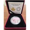 Image 2 : 2016 Cherry Blossoms $15. Coloured. 99.99% pure Silver. Proof with Ultra Heavy Cameo. Housed in its 