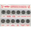 Image 1 : 1992 Provincial Quarter set _in plastic Holder