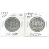 1939 and 1940 silver half-dollar