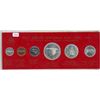 Image 1 : 1967- Canada's 100th Year Set- Silver Coins- in Red Cardboard Holder