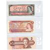 Image 1 : 3- 2 Dollar bills 1954,1974 and 1986- all bills like new