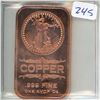 Image 1 : 1oz Copper Bar - Walking Liberty