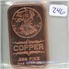 Image 1 : 1oz Copper Bar - Saint Gaudens