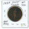 Image 1 : 1837 UN sou Quebec bank half penny token