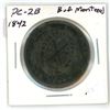Image 2 : 1842 PC-28 bank of montreal one penny token