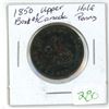 Image 1 : 1850 upper canada half penny toekn