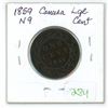 Image 1 : 1859 N9 canada large cent