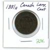 Image 1 : 1881H canada large cent