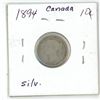 Image 2 : 1894 canada silver 10 cent coin