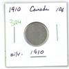 Image 1 : 1910 canada silver 10 cent coin