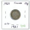 Image 1 : 1921 canada silver 10 cent