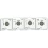 Lot of 4 canada silver 10 cent- 1943-1946