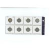Image 2 : Lot of 8 canada silver 25 cent, 1945-1952 with key date 1948