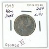 Image 2 : 1948 key date canada silver 25 cent