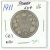 Image 1 : 1911 canada silver 50 cent(2.)