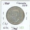 Image 1 : 1940 Canadian silver 50 cent coin