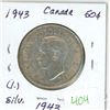 Image 1 : 1943 Canadian silver 50 cent coin