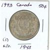 Image 2 : 1943 Canadian silver 50 cent coin