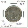 Image 2 : 1943 Canadian silver 50 cent coin