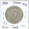 Image 1 : 1944 Canadian silver 50 cent coin