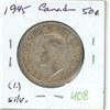 Image 1 : 1945 Canadian silver 50 cent coin