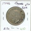 Image 1 : 1946 Canadian silver 50 cent coin