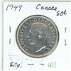 Image 1 : 1949 Canadian silver 50 cent coin