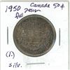 Image 2 : 1950 Canadian silver 50 cent coin