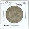 Image 2 : 1953 NSF Canadian silver 50 cent coin