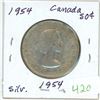 Image 1 : 1954 Canadian silver 50 cent coin