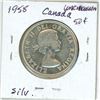 Image 2 : 1958 Canadian silver 50 cent coin