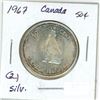 Image 2 : 1967 Canadian silver "Wolf" 50 cent coin
