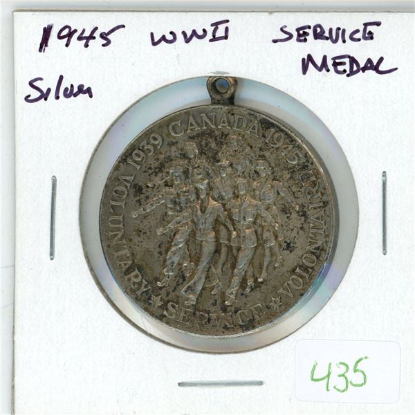 1939-1945 Silver WWII volunteer service medal