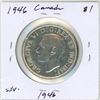 Image 2 : 1946 Canadian silver voyageur dollar