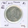 Image 1 : 1965 BLT5 Sm Bds, Canadian silver voyageur dollar