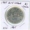 Image 2 : 1965 BLT5 Sm Bds, Canadian silver voyageur dollar