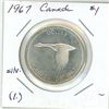 Image 2 : 1967 Canadian centennial silver "Goose" dollar