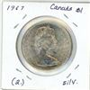 Image 2 : 1967 Canadian centennial silver "Goose" dollar